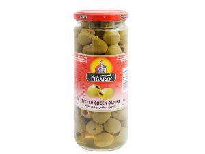 Pitted Green Olives 12x450g