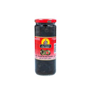 Pitted Black Olives 12x450g